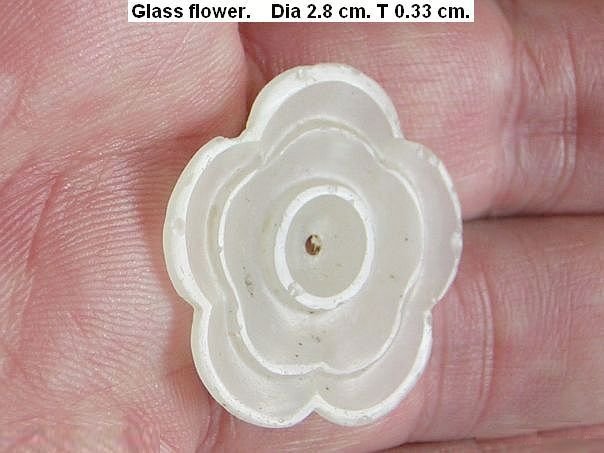 Glass double flower – (3856)